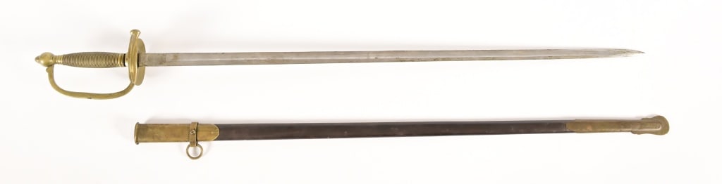 1863 Civil War NCO Sword Emerson & Silver: 32" blade.38" total length.