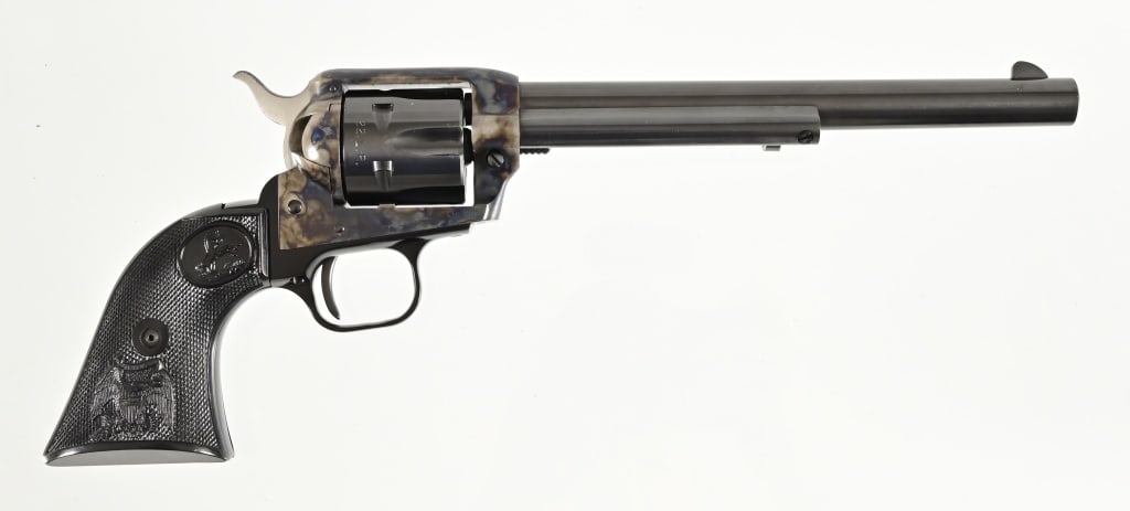 Colt Peacemaker Buntline .22 In Box 1972: S/N G38565. Single Action in original box.. 7 1/2" barrel. 1972 production year.