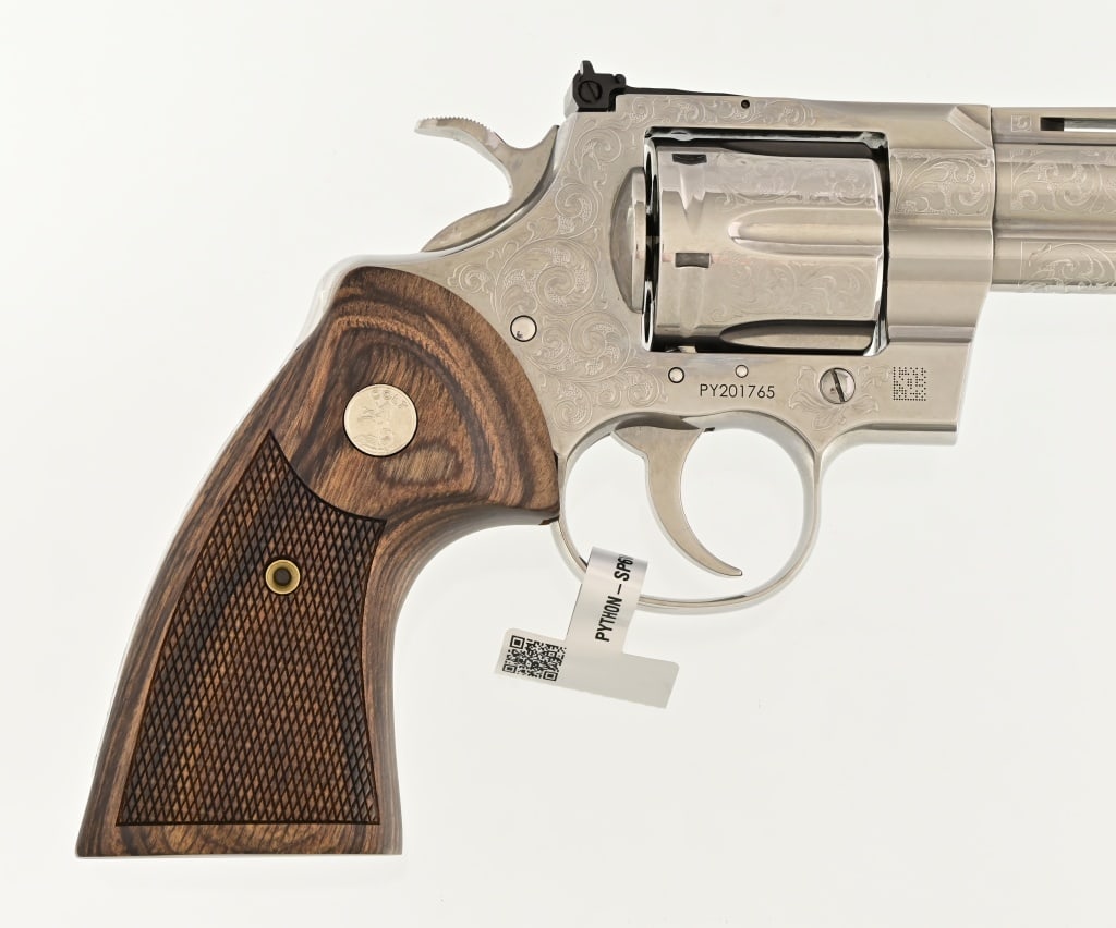 Engraved Colt Python .357 Magnum Revolver - 2