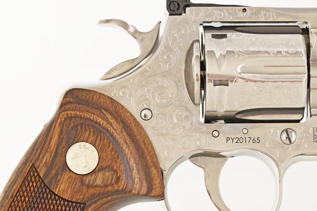 Engraved Colt Python .357 Magnum Revolver - 4