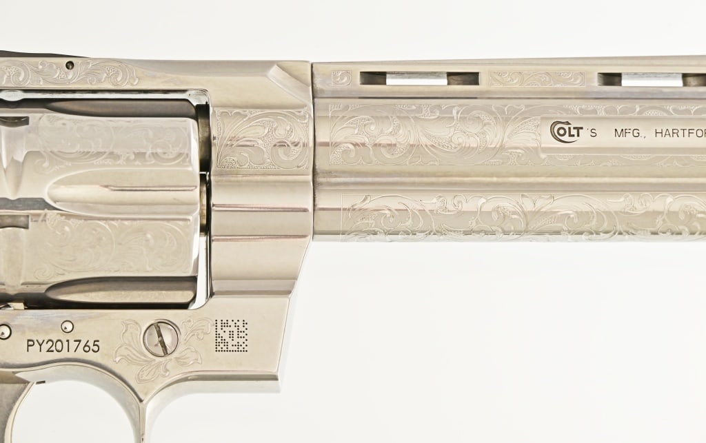 Engraved Colt Python .357 Magnum Revolver - 6
