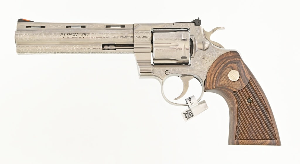 Engraved Colt Python .357 Magnum Revolver - 8