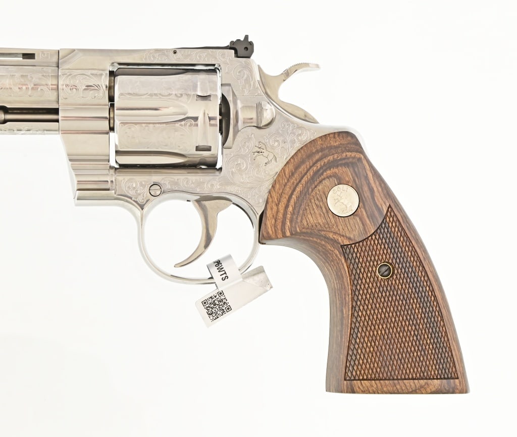 Engraved Colt Python .357 Magnum Revolver - 9
