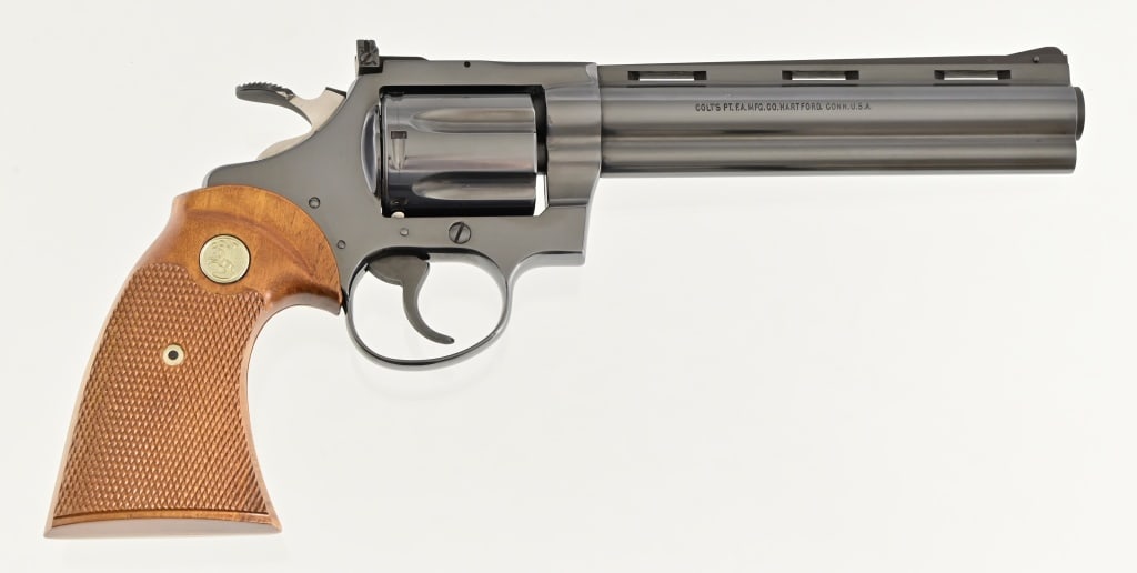 Colt Diamondback .22 Revolver In Box 1972: S/N: S61548. 6" barrel, in factory box. 1972 production year.