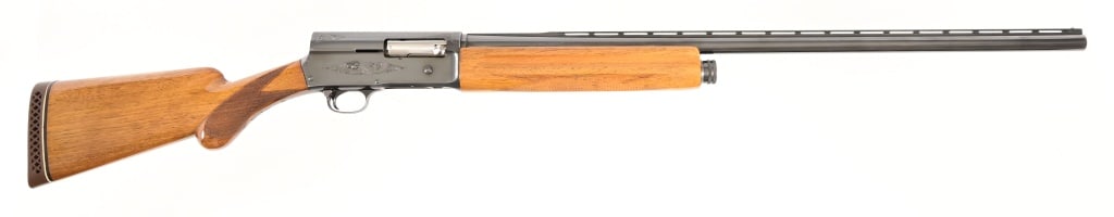Browning A5 Magnum 12 Gauge Shotgun: S/N: 4V59136. Semi auto shotgun, engraved receiver. 29 1/2" barrel. Modern.