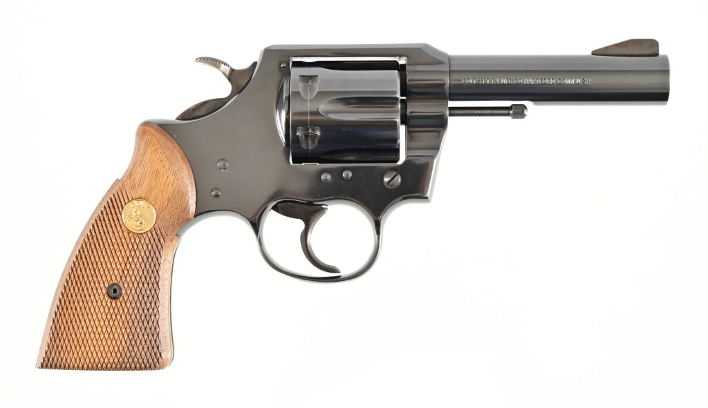 Colt Lawman Mark III .357 Magnum Revolver: 4" barrel. Nice condition and grips. Modern. 1975 production year