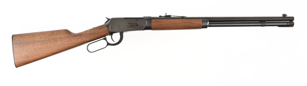 Winchester 1894 Takedown .38-55: Lever action rifle, made by Miroku - Japan and imported by BACO, Inc., Morgan, Utah. 20" barrel. Modern.