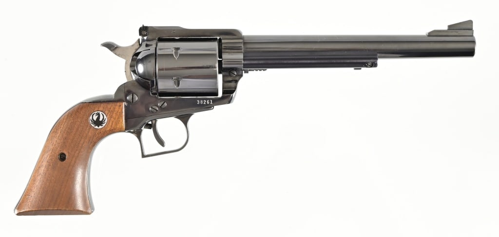 Ruger Super Blackhawk .44 Magnum Revolver: S/N 38261. In factory box. 7 1/2" barrel. 3 Screw. Modern.