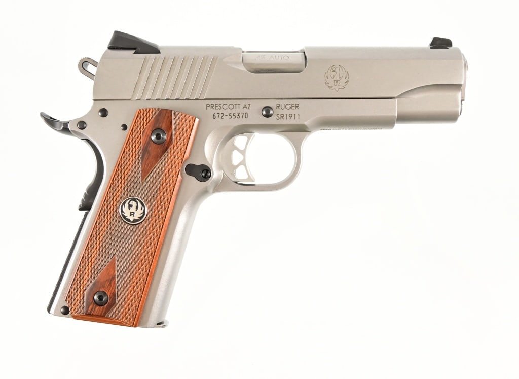 Ruger SR1911 Pistol .45 Auto: S/N 672-55370. In original factory box. 4" barrel. Modern.