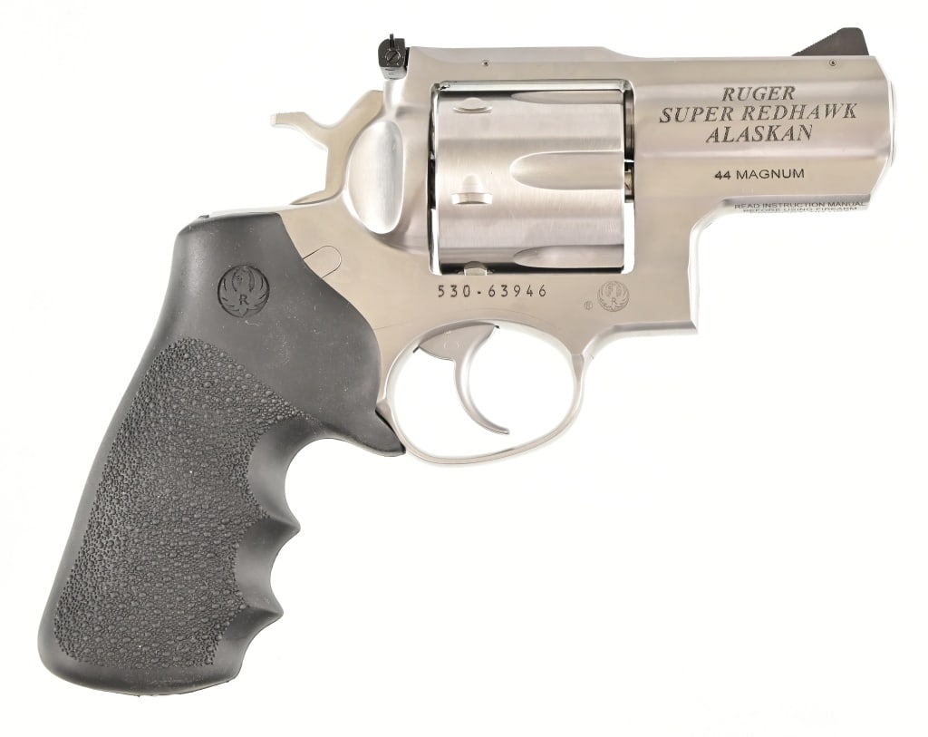 Ruger Super Redhawk Alaskan .44 Magnum Revolver: S/N 530-63946. In original factory case. 2 1/2" barrel. Modern.