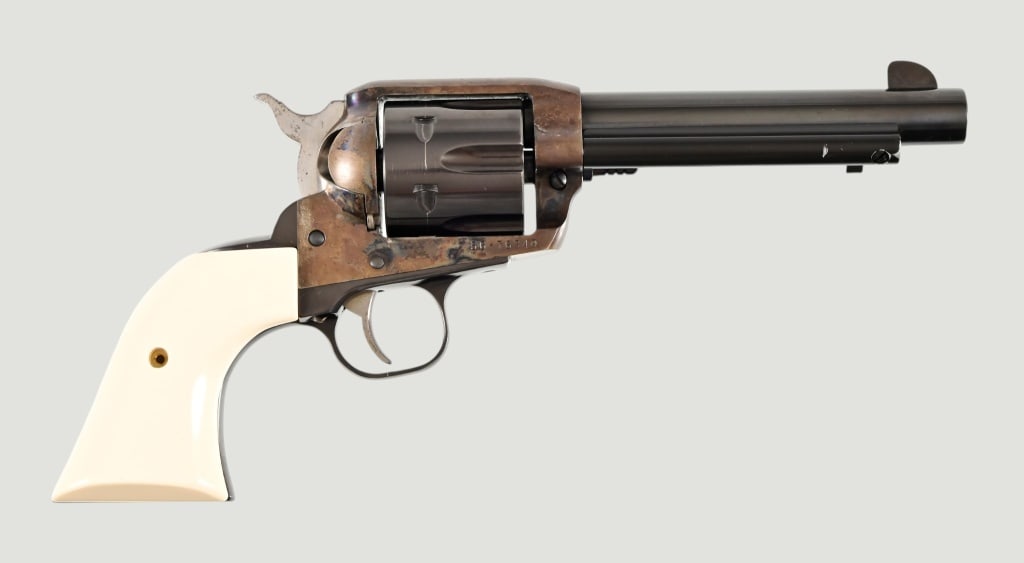Old Model Ruger Vaquero .45LC Revolver: S/N 56-76349. 5 1/2" barrel. Some finish loss on frame. Modern