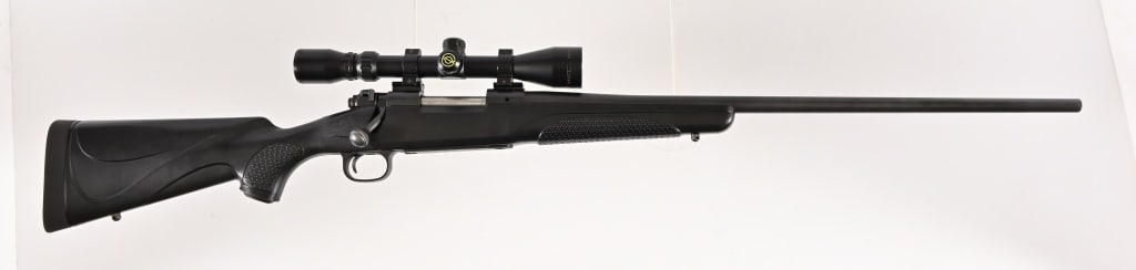 Winchester Model 70 Bolt Action Rifle 7MM WSM: S/N: G2428925. Bolt action rifle with Simmons 3-9x40 8 point scope. 23 1/4" barrel. Modern.