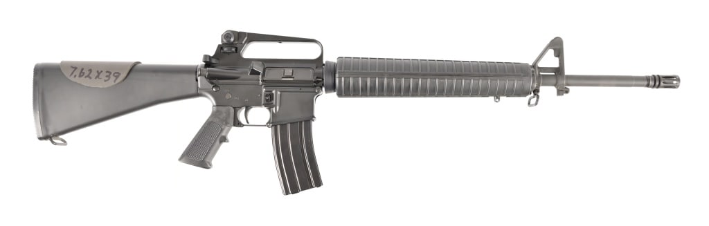 DPMS AR-15 7.62X39: 22" barrel. Receiver is marked 5.56/223. Upper and barrel is 7.62x39. Modern.