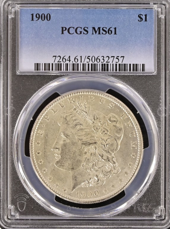 1900 Morgan Silver Dollar PCGS MS61: 1900 Morgan Silver Dollar PCGS MS61