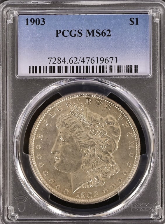 1903 Morgan Silver Dollar PCGS MS62: 1903 Morgan Silver Dollar PCGS MS62