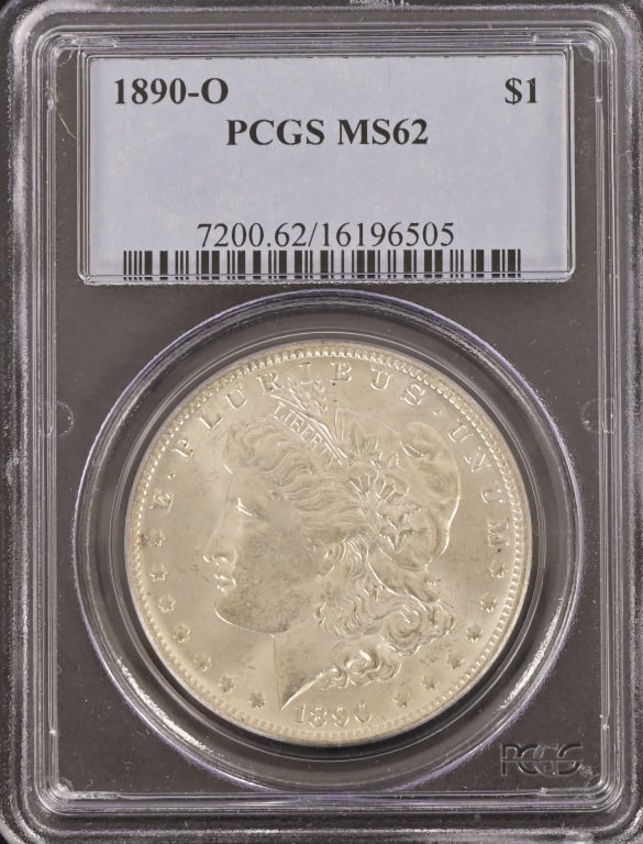 1890-O Morgan Silver Dollar PCGS MS62 (1 of 2)