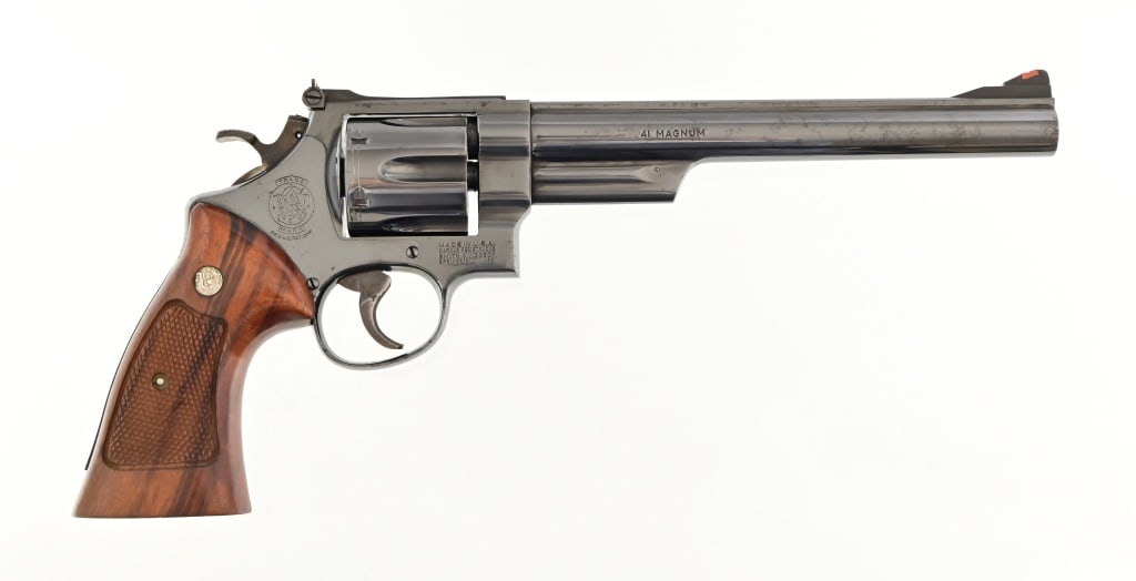S&W Model 57-1 .41 Magnum Revolver: 8" barrel. Modern.
