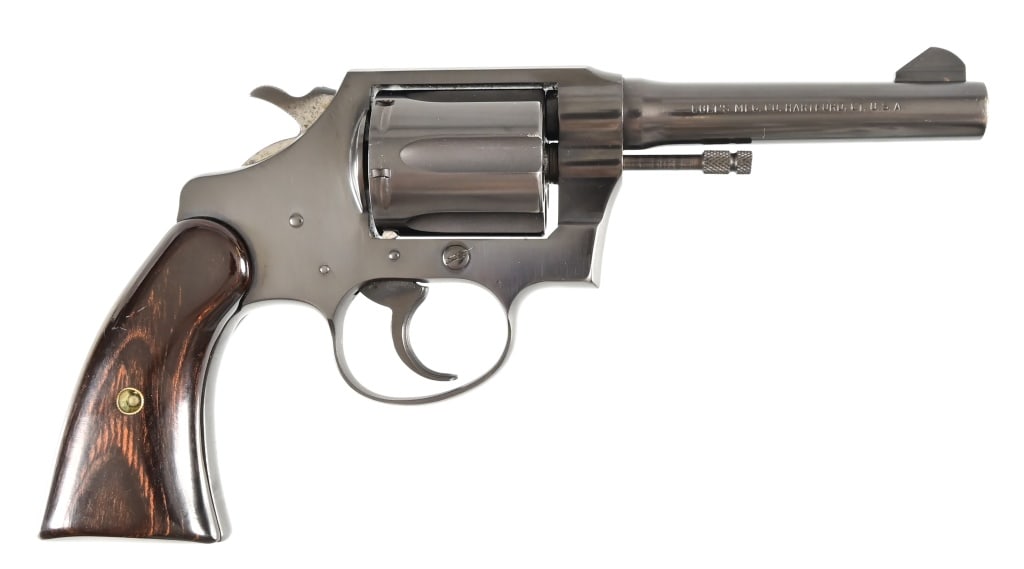 Colt Police Positive Special .38 Spl. Revolver: 4" barrel. Replacement grips. Modern.