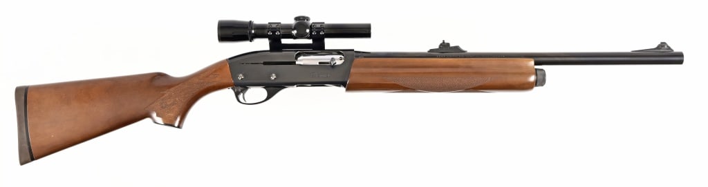 Remington Model 1100 Premier 12 Gauge With Scope: 21" barrel, semi auto shotgun with Weaver 2.5x20 scope, 2 3/4" or 3" chamber. Modern.
