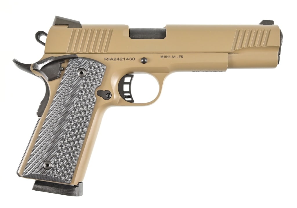 Rock Island 1911 A1- FS .45 ACP Pistol: S/N RIA2421430. In original factory case. 5" barrel. Modern.