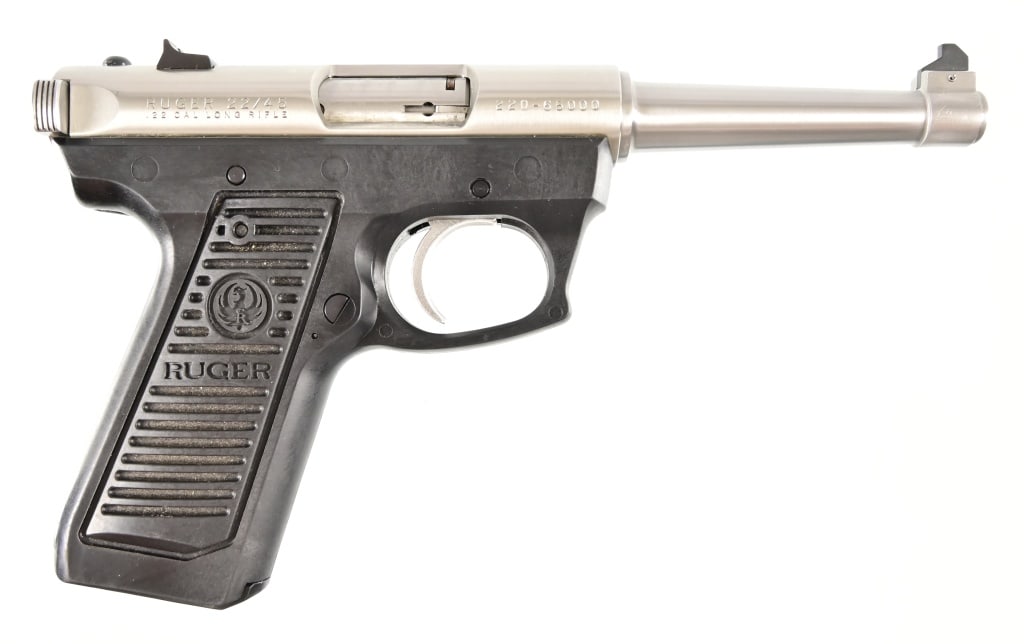 Ruger 22-45 .22LR Pistol: S/N 220-65000. In factory case. 4 1/2" barrel. Two Magazines. Modern.