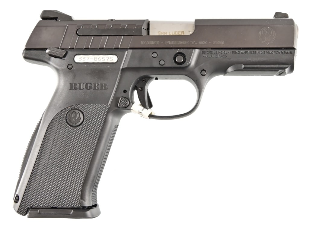 Ruger SR-Series 9E 9 MM Luger Pistol: S/N 337-86575. In original factory box. 4" barrel. Modern.