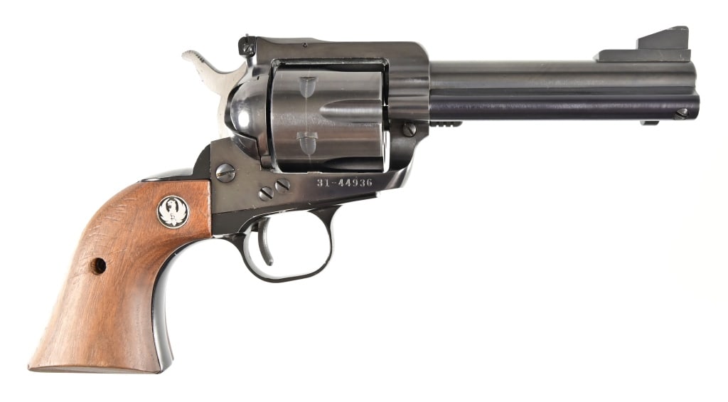 Ruger Blackhawk .357 3 Screw Revolver: S/N 31-44936. 4 1/2" barrel. Modern.