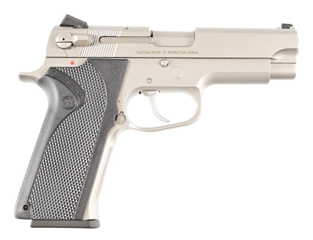 S&W Model 1066 10MM Pistol: S/N TFC6191. 4" barrel. Stainless. Modern.