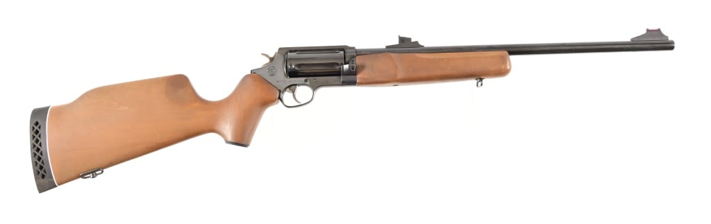 Taurus Circuit Judge .410 / .45LC Revolver: S/N: DW1113. 18 1/2" barrel, 5 shot revolver rifle, imported by Braztech. L.C. Miami, FL. Modern.
