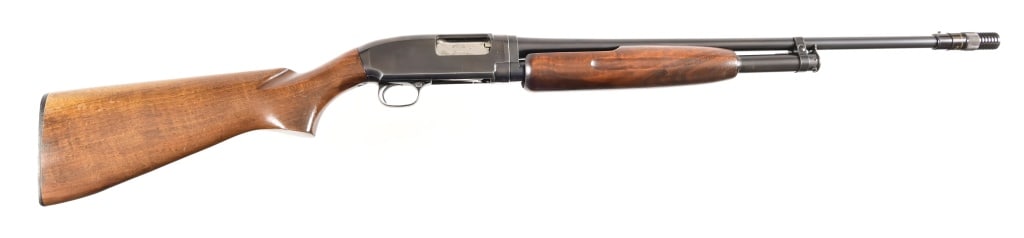 Winchester Model 12- 20 Gauge. Shotgun: Poly Choke added. 26" barrel. Receiver has been drilled and tapped. Modern.