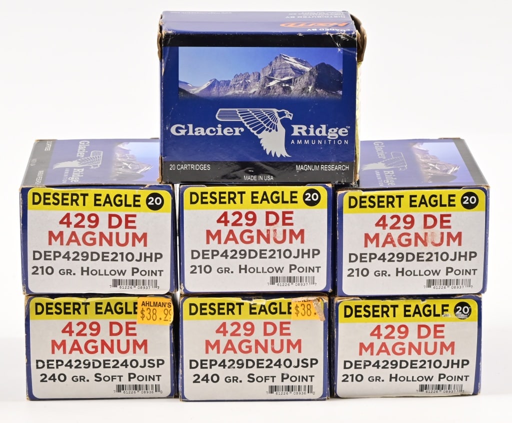 429 Desert Eagle Magnum Ammo 7 Factory Boxes: 429 Desert Eagle Magnum Ammo 7 Factory Boxes