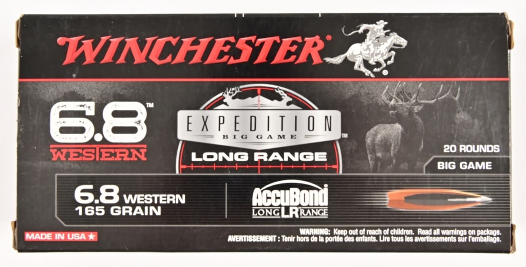 Winchester 6.8 Western Ammo 7 Boxes: Winchester 6.8 Western Ammo 7 Boxes