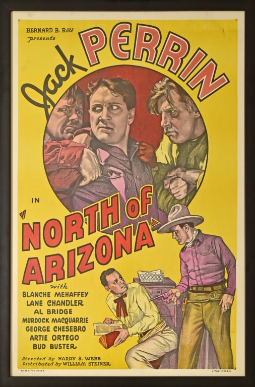 "North Of Arizona" Jack Perrin Western Film Poster (1 of 7)