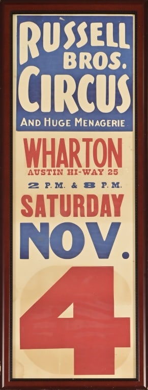 "Russell Bros" Vintage Circus Poster (1 of 8)