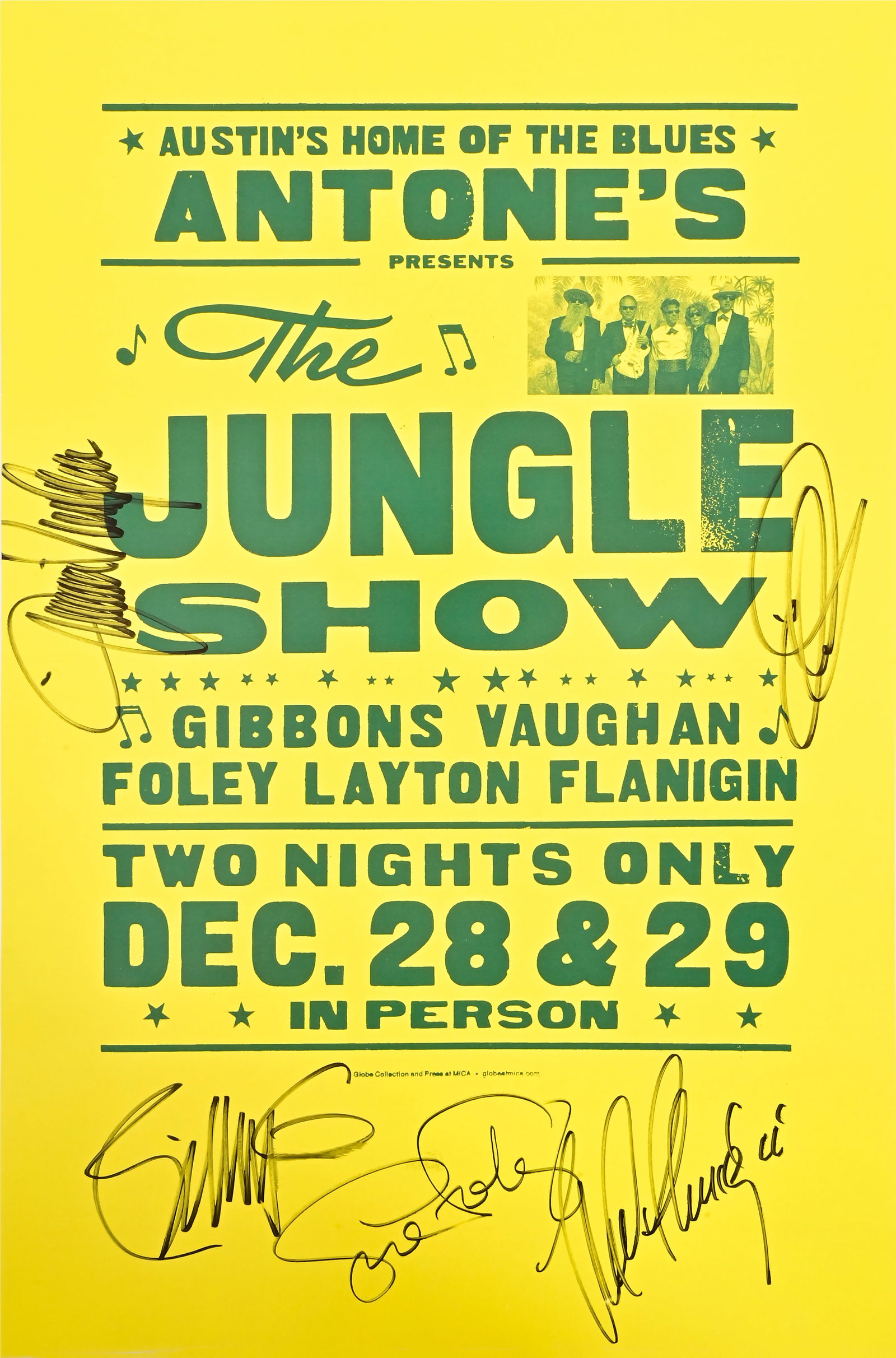 Billy Gibbons Jimmie Vaughan Signed Poster (1 of 4)