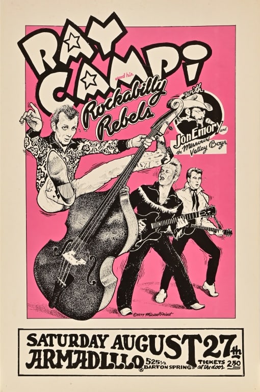 1977 Ray Campi And His Rockabilly Rebels Poster (1 of 5)