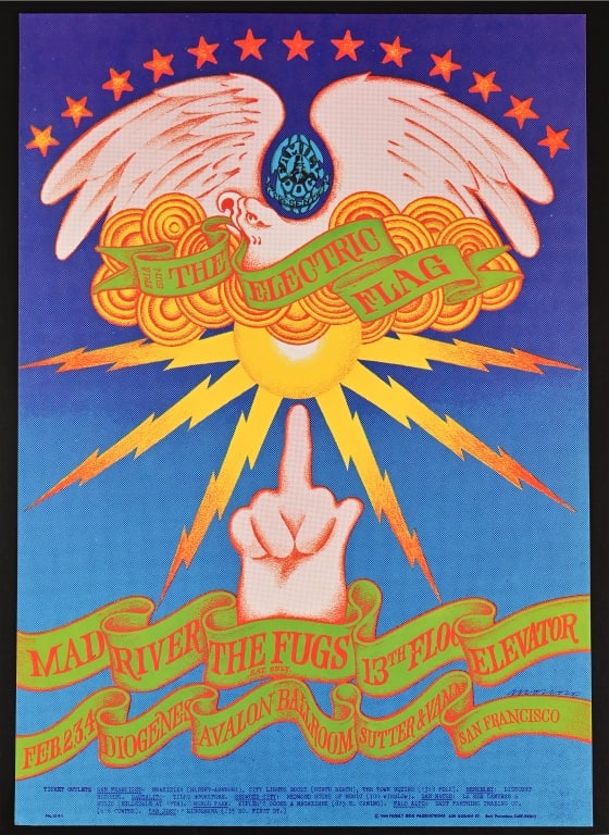 Family Dog Concert Poster Avalon Ballroom 1968 (1 of 4)
