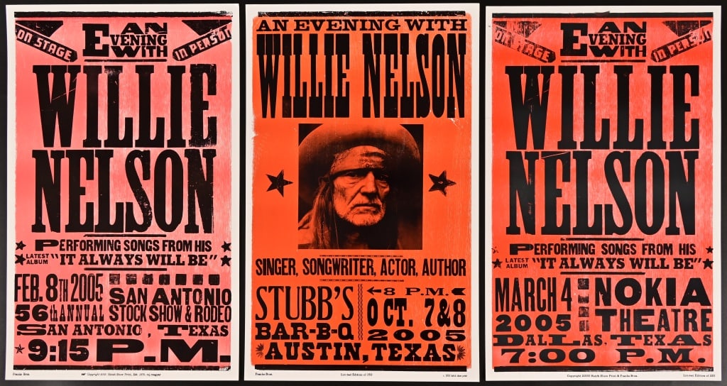 3 - Willie Nelson Texas Concert Posters 2005 (1 of 4)