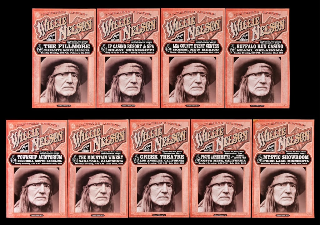 9 - Willie Nelson Concert Posters 2015-2016 (1 of 10)