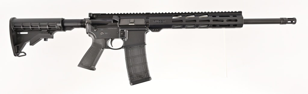 Ruger AR-556 AR15: S/N: 1851-05558. 17 1/2" barrel, in original factory box, 1 extra magazine. Modern.