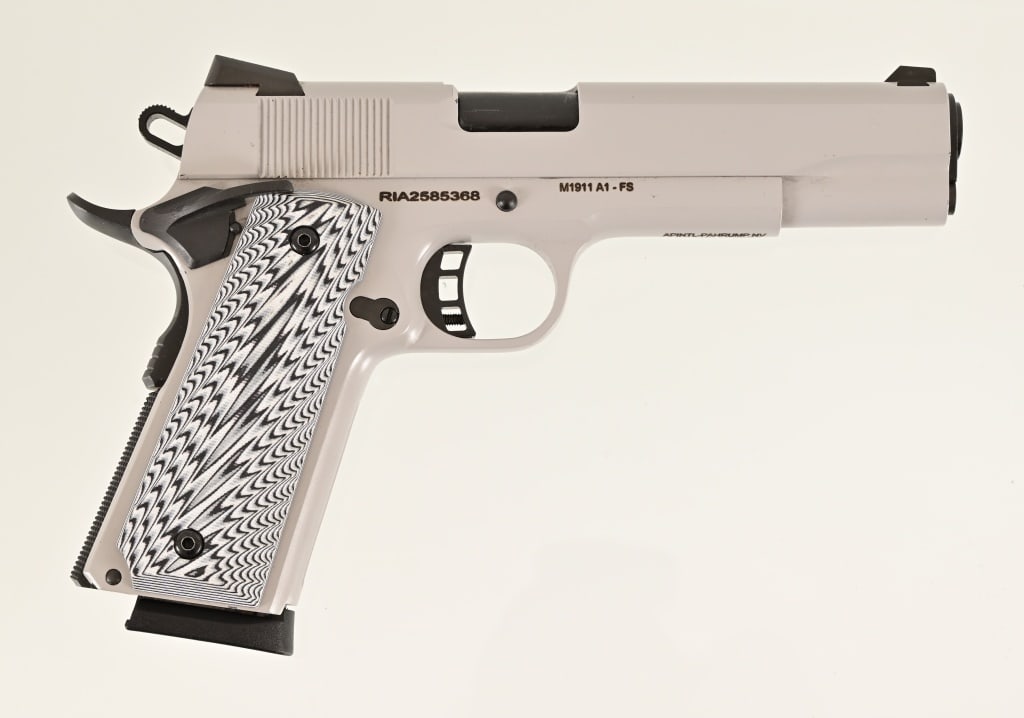 Rock Island 1911 A1-FS .45 ACP Pistol: S/N RIA2585368. In factory case. 5" barrel. Modern.