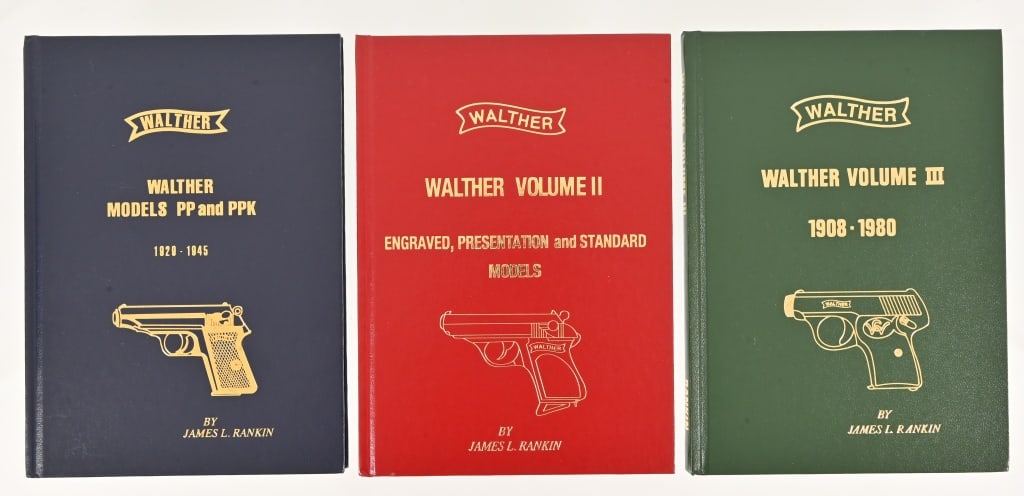 Walther Pistols Signed 3 Volume Reference Book Set (1 of 11)