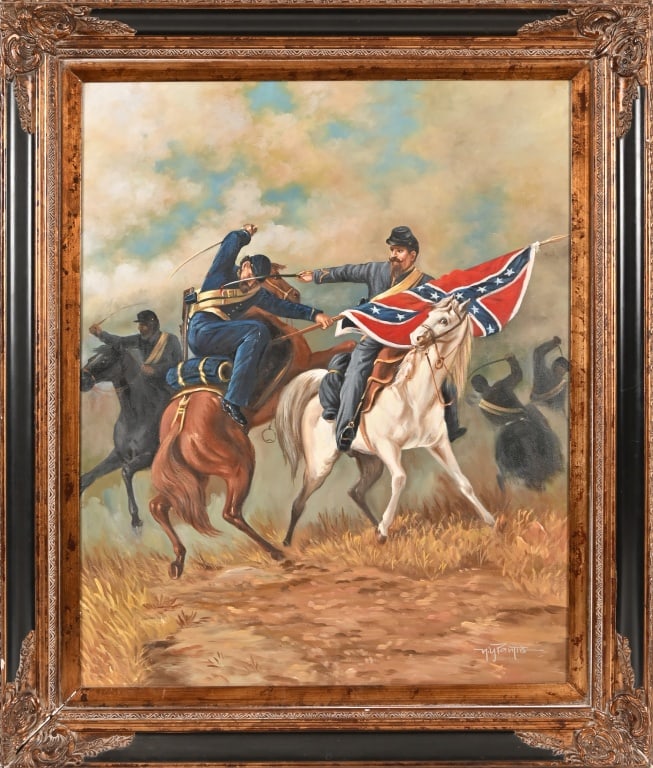 Civil War Oil Painting by N. Y. Pantig (1 of 6)