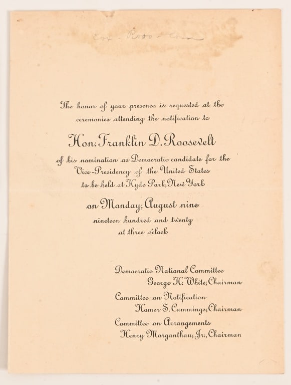 Franklin D. Roosevelt Signed Document - 4