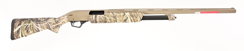 Winchester Super X 12 Gauge Shotgun Mossy Oak: Pump action shotgun, Mossy Oak camo pattern. Made by Istanbul Siiah - Turkey, imported by BACO Inc., Morgan, Utah. 26" barrel. Modern.