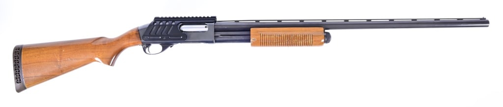 Remington Model 870 12 Gauge Shotgun: With saddle mount. 28" barrel, pump action. SN: T170641V. Modern.