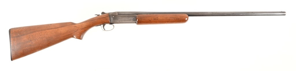Winchester Model 37 20 Gauge Shotgun: 28" barrel, break over single shot, wood stock, 2 3/4" chamber. Modern.