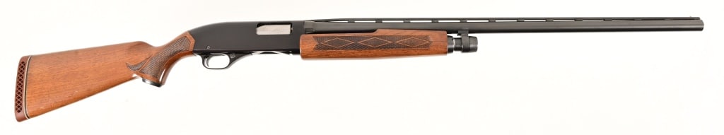 Winchester Model 1300 12 Gauge Shotgun: SN 323999. 28" barrel, pump action, modified choke. Good condition. Modern.