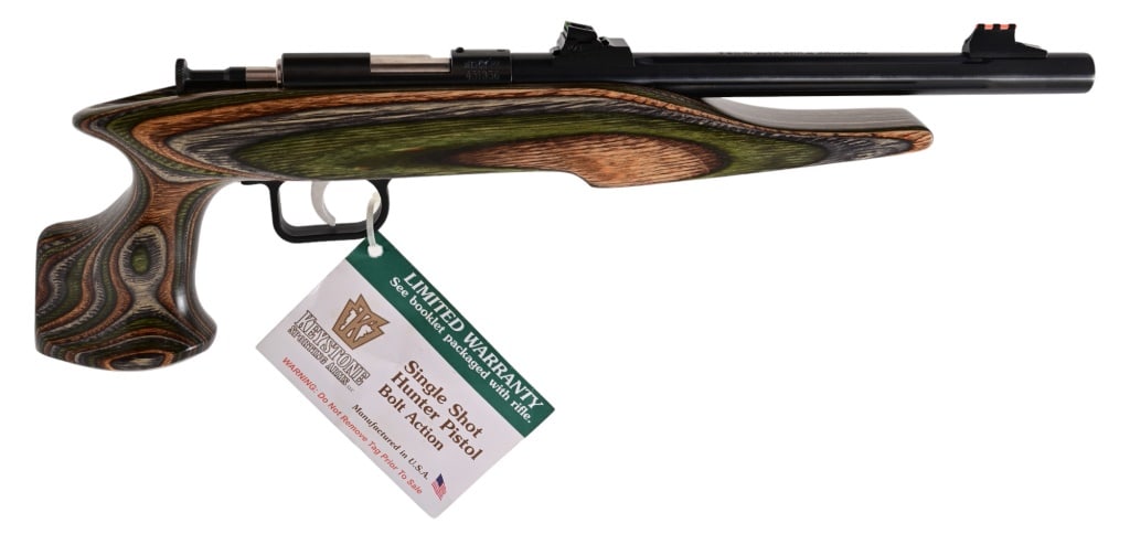 Keystone Chipmunk .17 HMR Pistol: S/N 431936. Single shot, bolt action, 10.5" Barrel. Excellent condition. Modern.