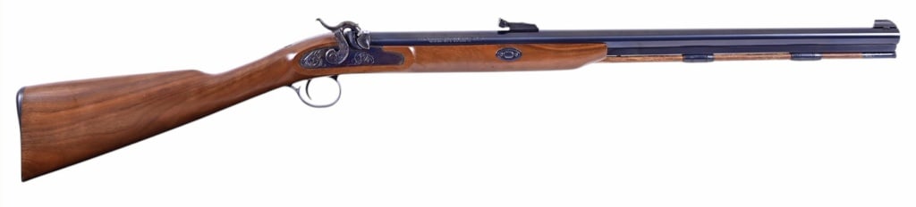 Thompson Center Arms .50 Black Powder Rifle: New Englander model, black powder or pyrodex only. S/N: 44707. 26" barrel.